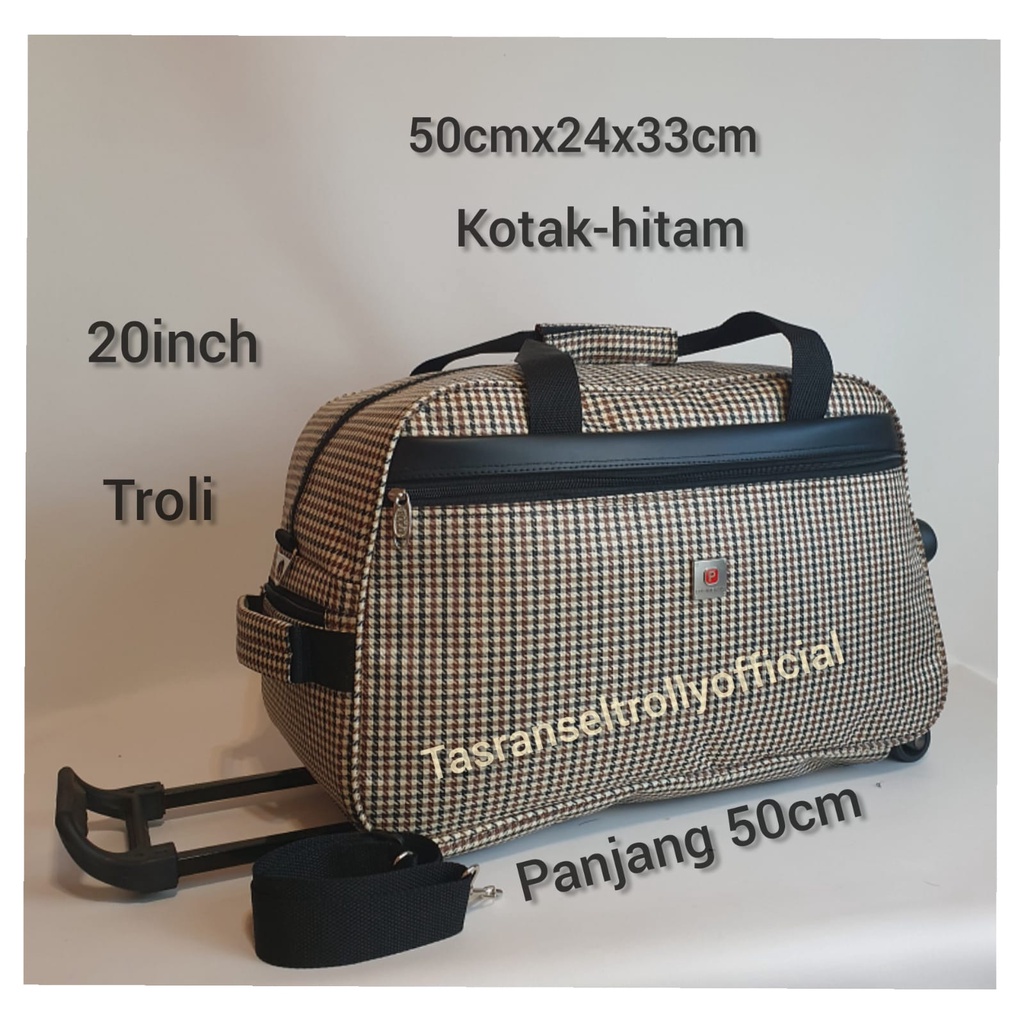 Tas Pakaian Troli Polo Interclub 50cmx24x30cm medium size100%original