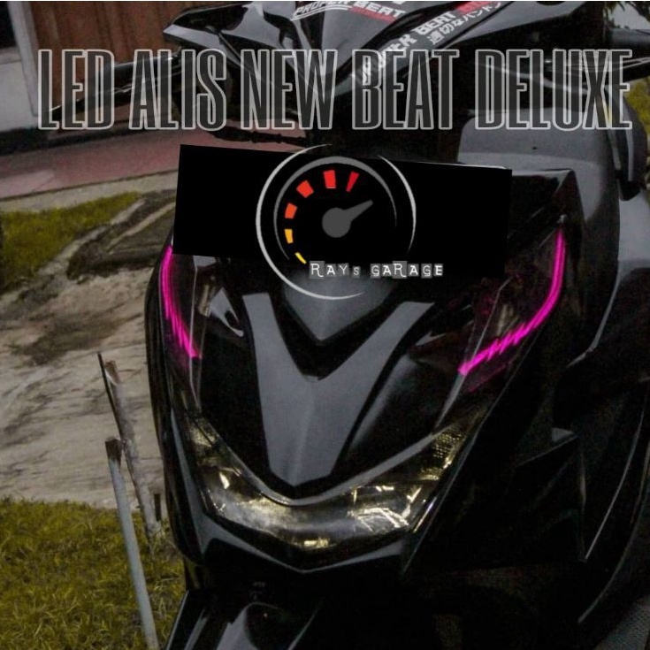 COD 2 PC SEPASANG LED ALIS BEAT DELUXE TERBARU BONUS DEMON DEVIL EYES