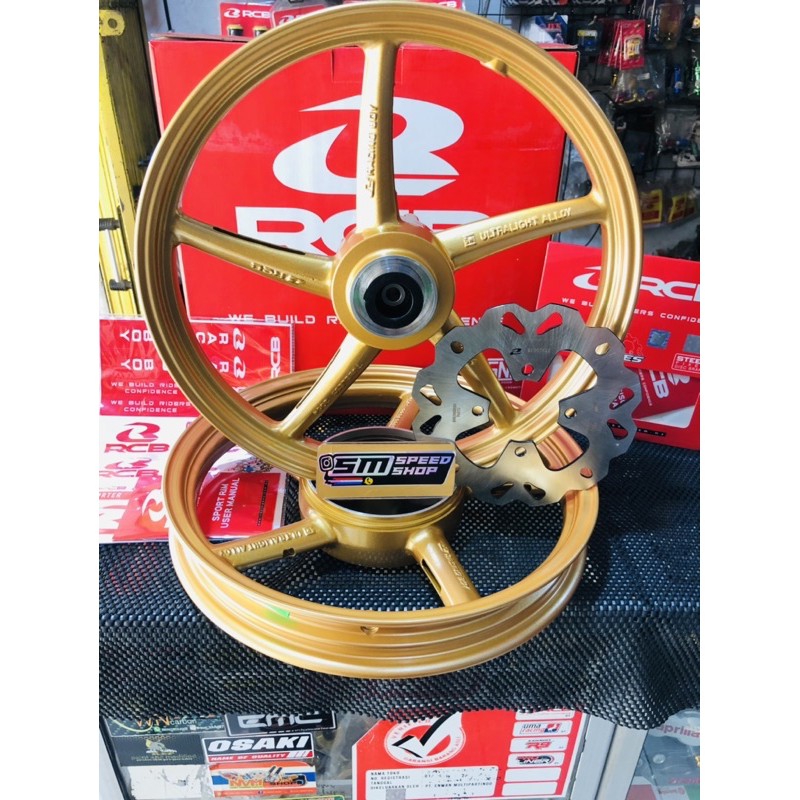 Velg Racing RCB Sp522 RACING BOY Yamaha Mio Smile Mio soul Nouvo Fino ukuran 140-160 Free Disc depan