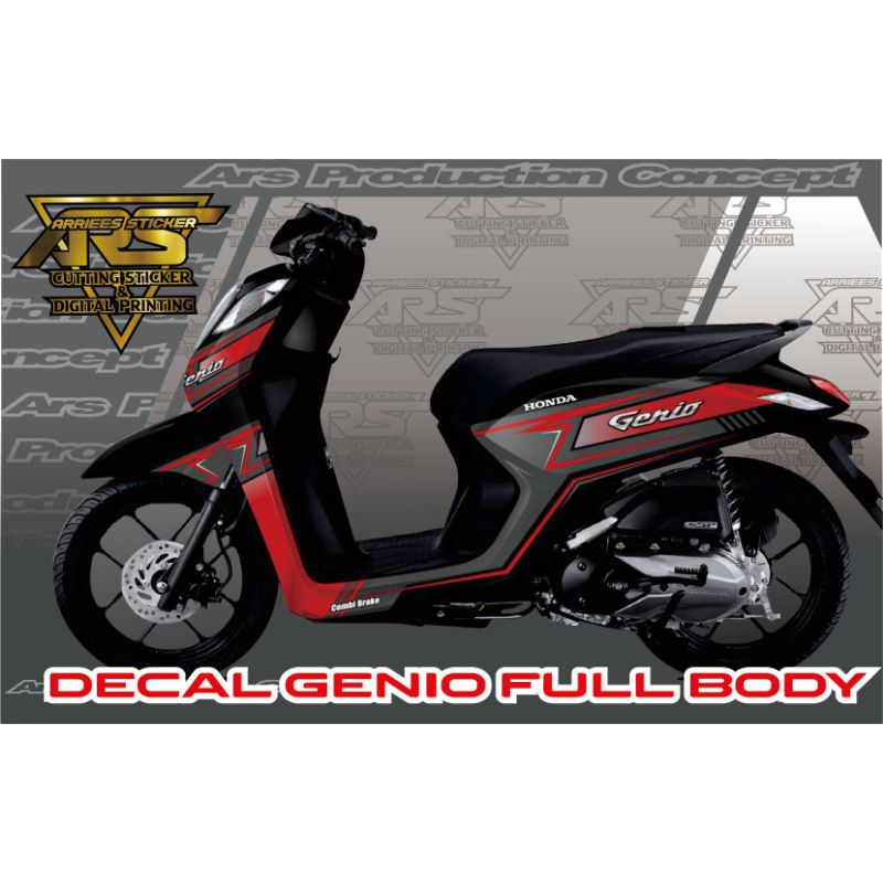 STICKER DECAL MOTOR GENIO FULL BODY - DECAL HONDA GENIO FULL BODY