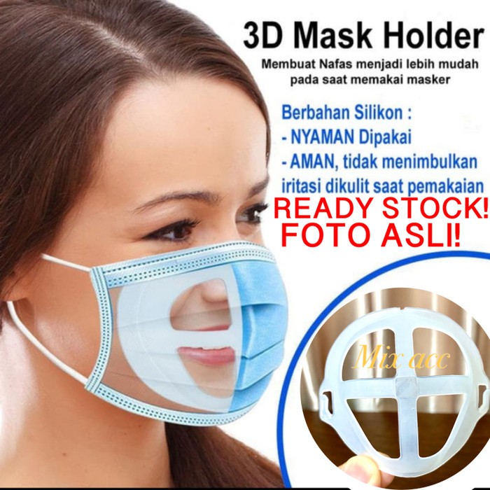 PENYANGGA MASKER 3D MASK BRACKET SILIKON SIRKULASI UDARA