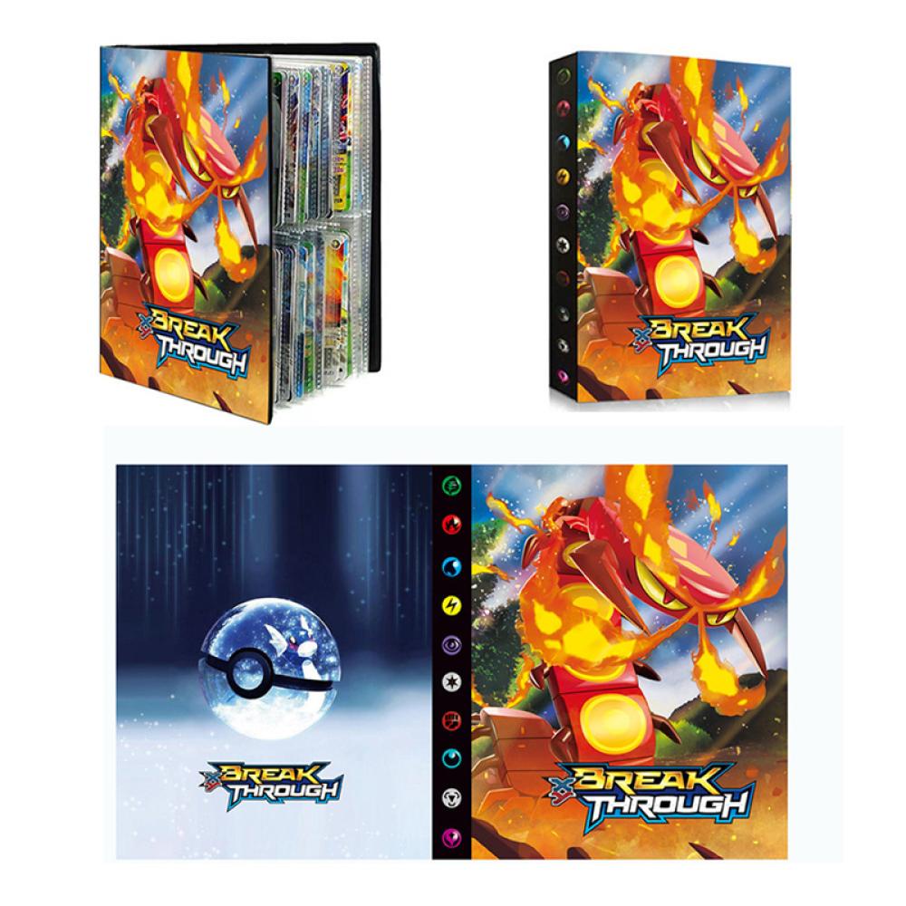 Timekey 240PCS Buku Album Koleksi Kartu Game Pokemon 60 / Box D2F4