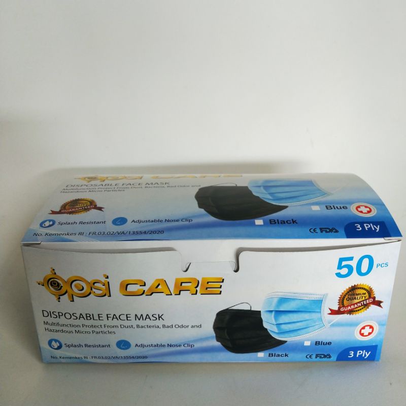 Masker Opsi Care (Biru) 3 Ply