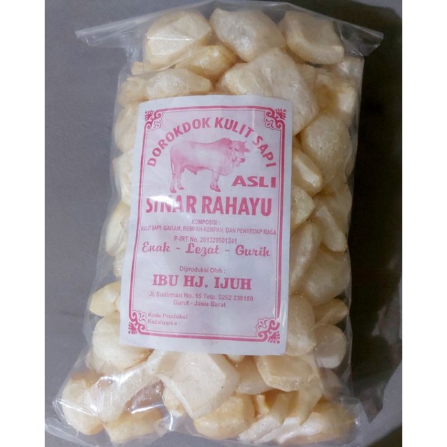 

kerupuk kulit sapi asli garut 200 gram