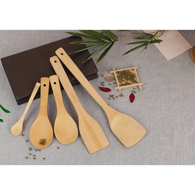 Spatula Bamboo sendok nasi bambu sodet sutil tahan panas