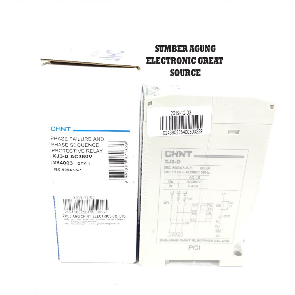 CHNT Electric Phase Failure Relay XJ3D Over Under Voltage