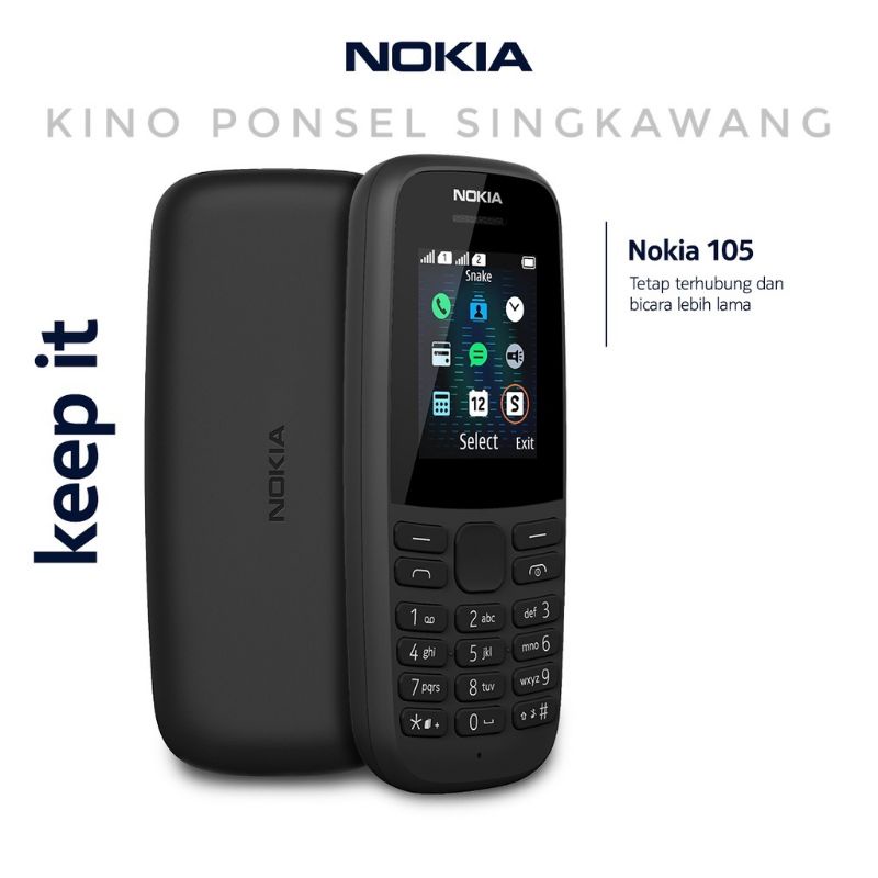 Hp Nokia 105 ORIGINAL Resmi INDONESIA DUAL SIM | Hp Nokia Senter | Hp Nokia Jadul | Hp Nokia Ori | H