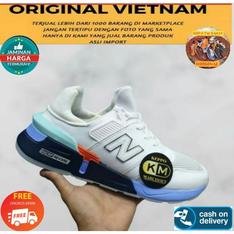 100% PREMIUM Sepatu Sneakers Pria Wanita Sepatu Olahraga Sporty Running Jogging - Fashion Kerja No