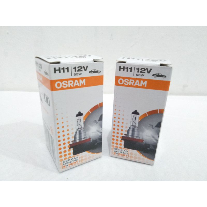 Lampu Bohlam Dop Halogen Osram H11 12V 55W Genuine Asli Termurah Surabaya Jakarta Semarang Bandung