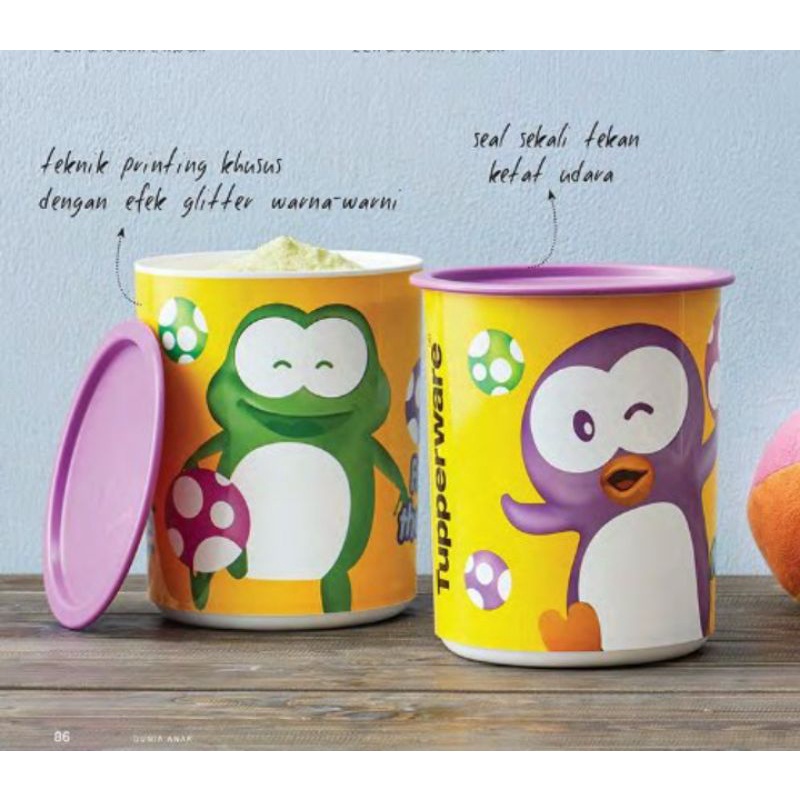 Poppy froggy canister tupperware / playfull canister tupperware /toples karakter