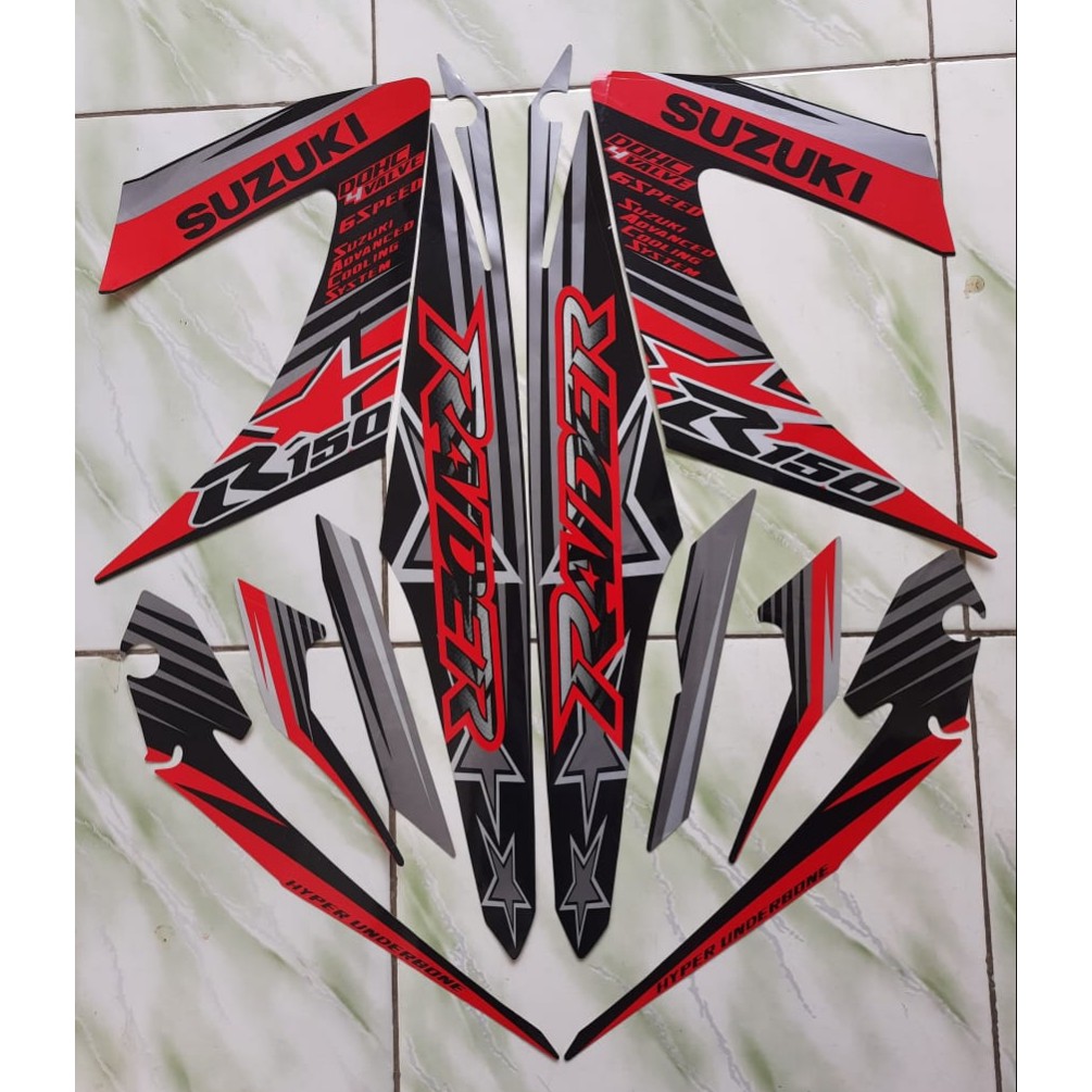 stiker striping suzuki satria fu raider 150r