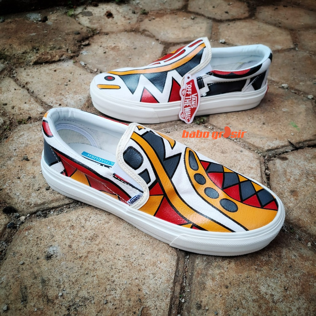 PROMO Sepatu Vans Slip On Anaheim Printed | Sneakers Pria dan Wanita TOP Quality Import Premium, Harga Murah, Kualitas Mewah