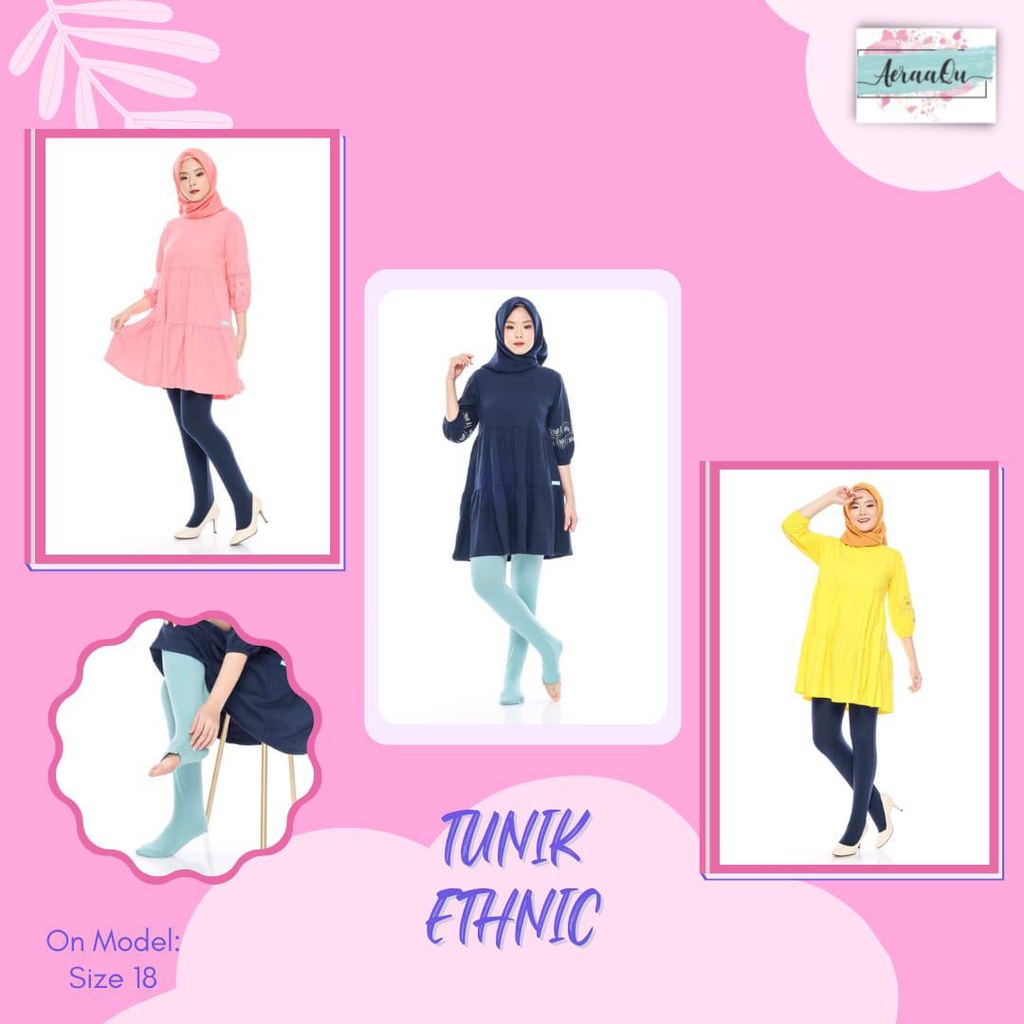 Tunik Etnic Free Legging Wudhu by AEraaqu