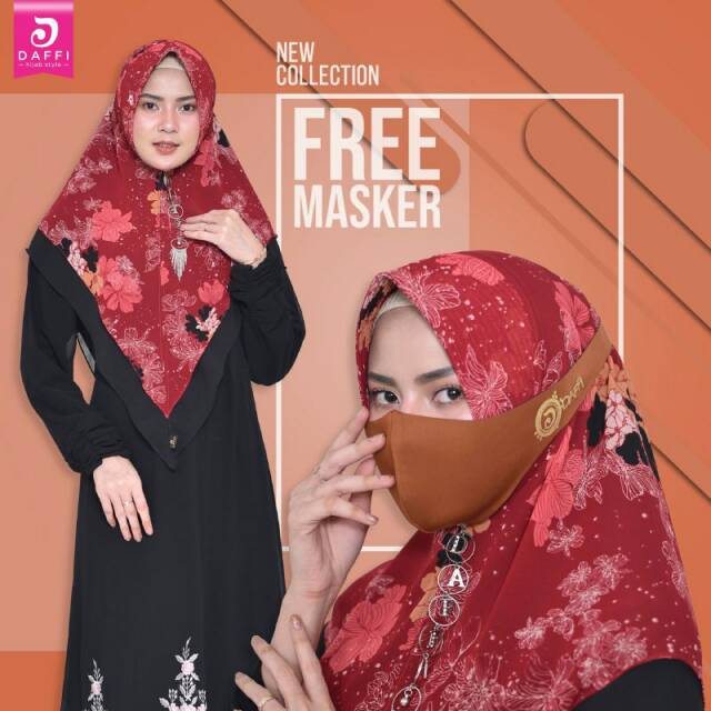 Khimar Rayya by Daffi hijab free masker