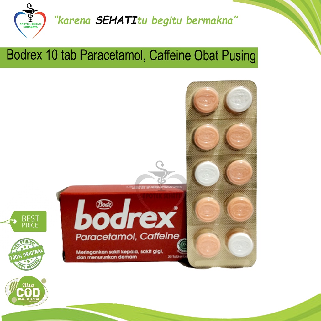 BODREX PEREDA SAKIT KEPALA PERDUA STRIP 20 TABLET