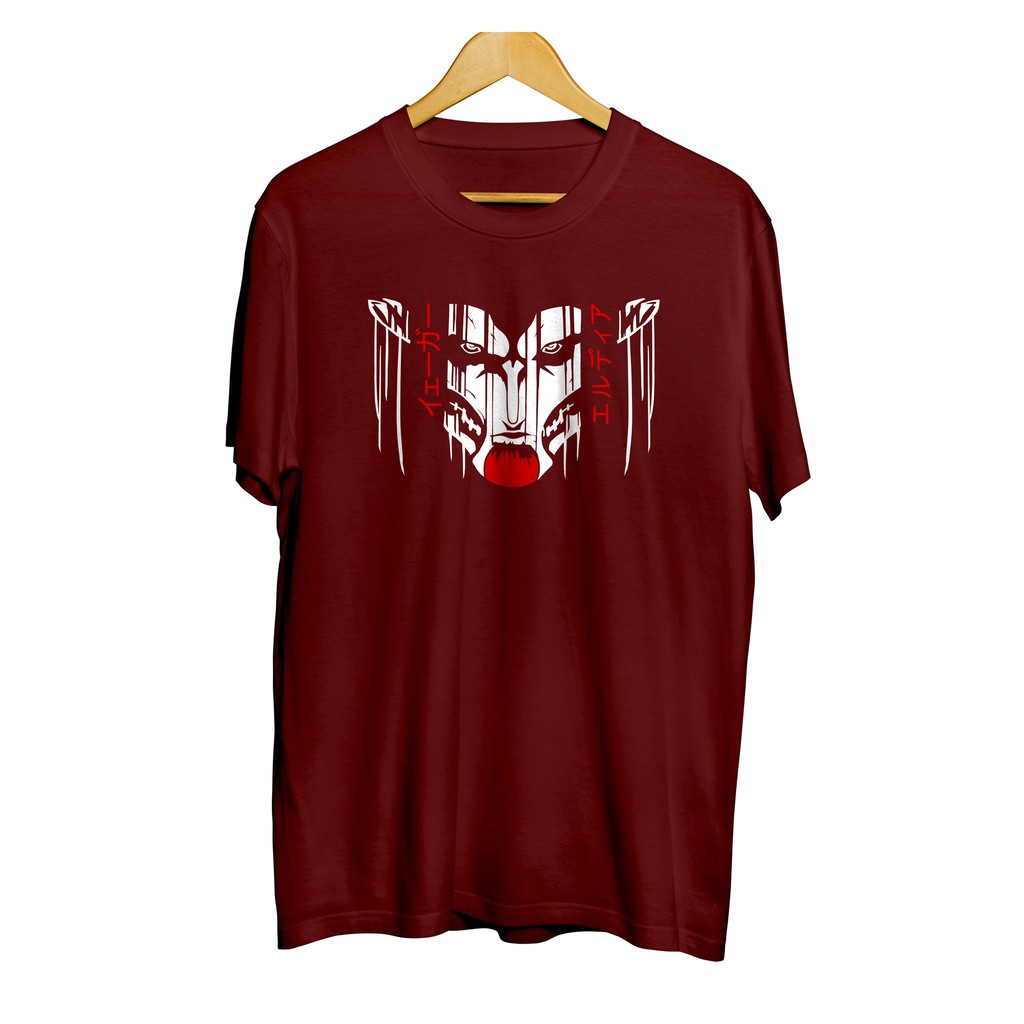 Kaos distro anime FOUNDING SKELETON TITAN S4 - EREN YEAGER Shingeki no Kyojin 100% cotton combed 30s