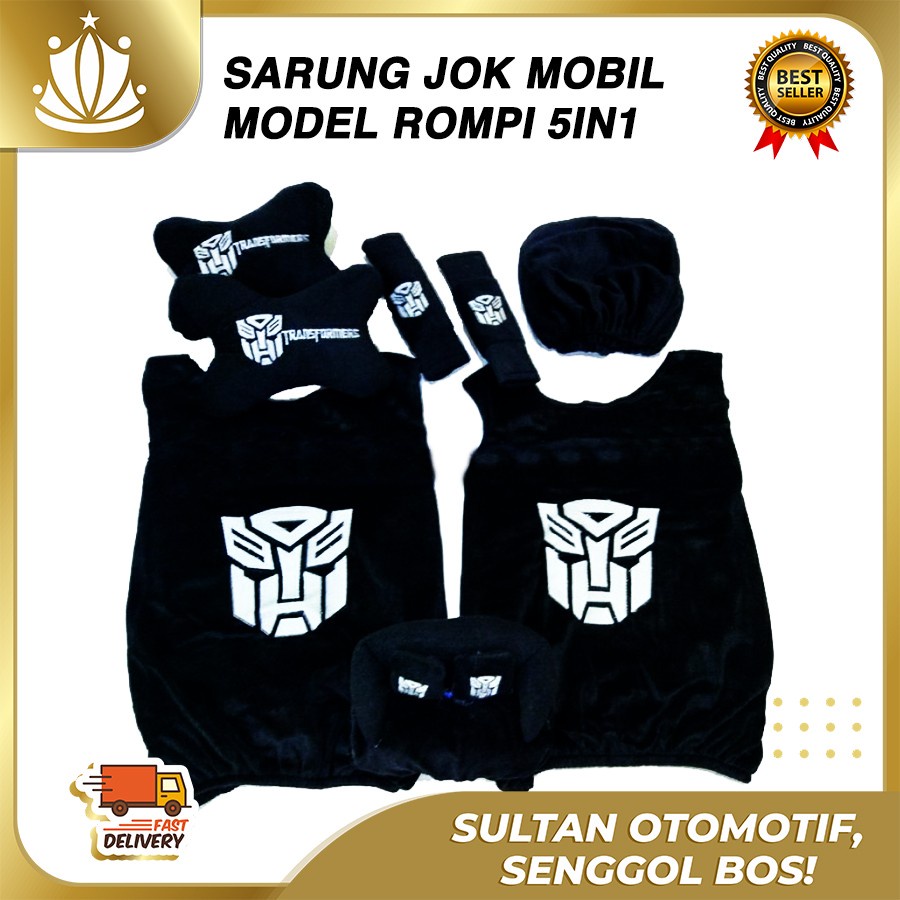 Sarung Jok Mobil ROMPI set Motif Lengkap karakter, Club Bola UNIVERSAL