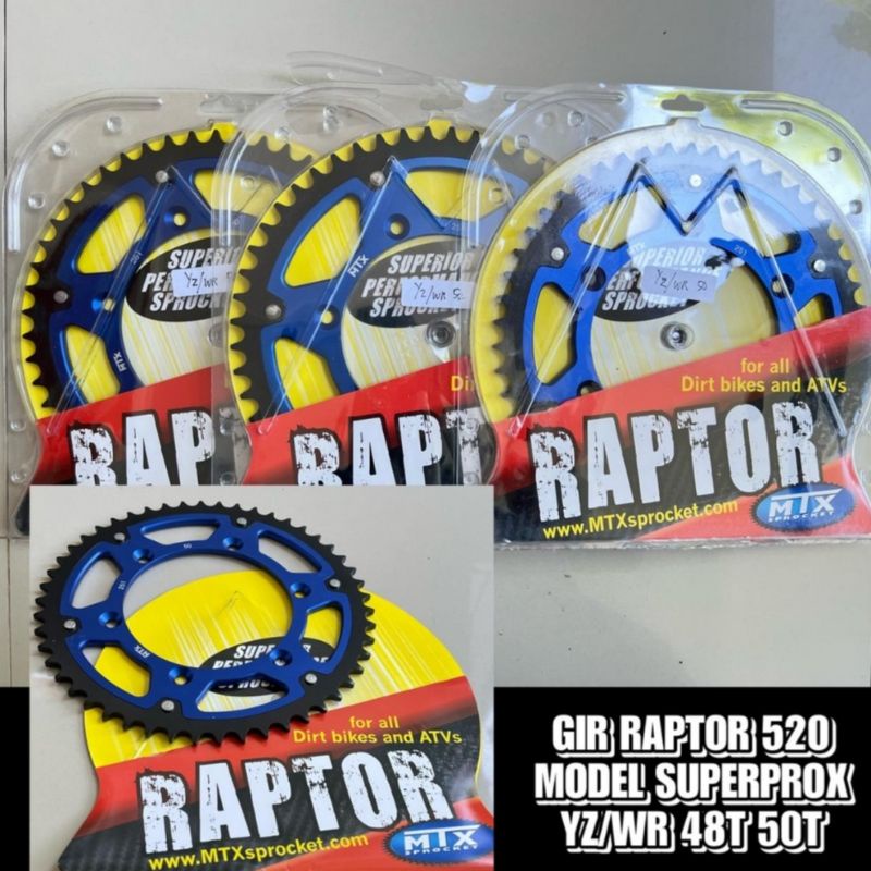 Gir Belakang RAPTOR 520 Model Superprox - KTM Husqvarna YZ CRF WR155