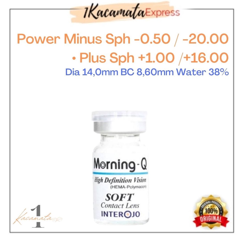 SOFTLENS CLEAR BENING MORNING Q SOFT MINUS TAHUNAN