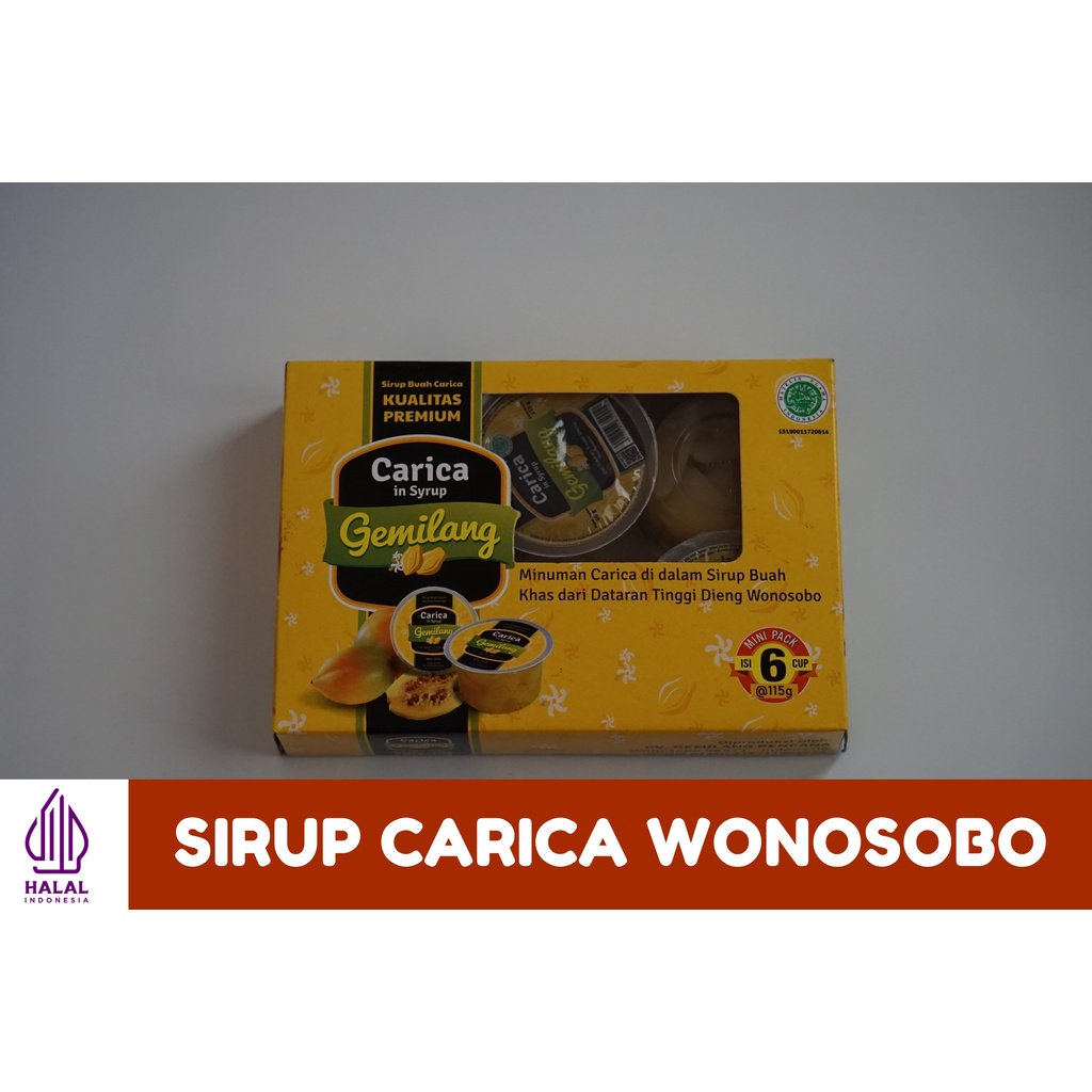 

Minuman Sirup Buah Carica - Asli Wonosobo, jateng (isi 6 cup)