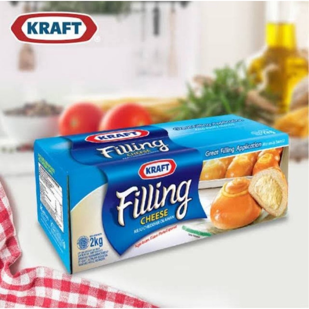 

Keju Kraft Filling Cheese - Keju Cheese Filling 2kg