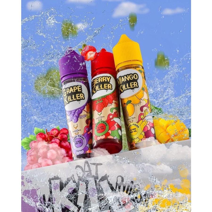 KILLER FRUITY SERIES BERRY KILLER 60ML ARE NOW READY!!! - 100% AUTHENTIC FREEBASE LIQUID