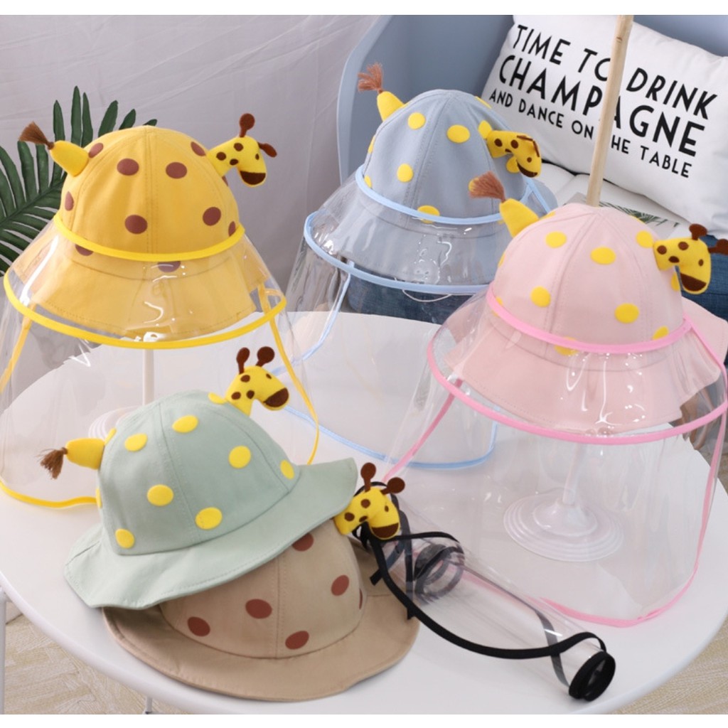 TOPI ANAK ANTI CORONA, FACE SHIELD ANAK, TOPI CORONA ANAK,  FACESHIELD TOPI ANAK, READY STOK!-4