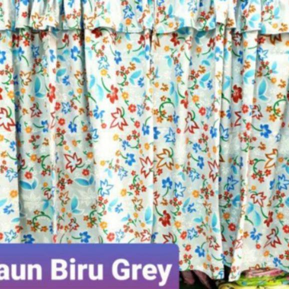 Bayar Di Tempat LN9 Gorden Kolong Meja Dapur Motif Bunga / Gorden Kolong Meja / Gorden Kolong Dapur