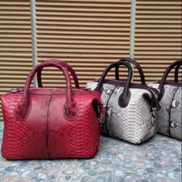 (BEST SELLER ) tas Cantik natalie ukuran 23-30 (Kulit Ular Piton)