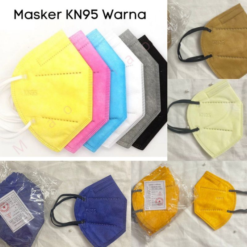 KN95 masker earloop Face mask KN 95 warna warni harga satuan ecer
