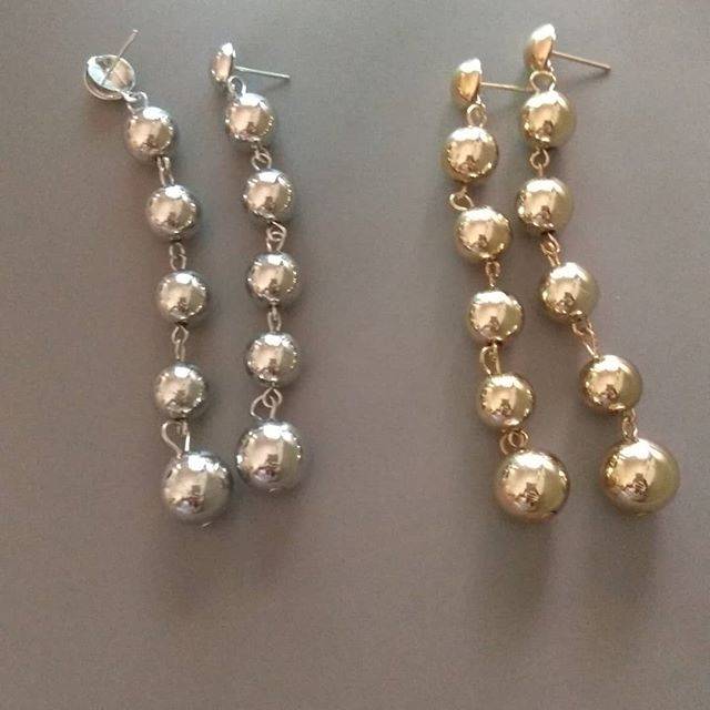 Anting korea import bulat panjang