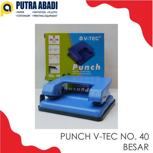 

Pembolong Kertas V-Tec / Perforator Punch V-Tec No.40