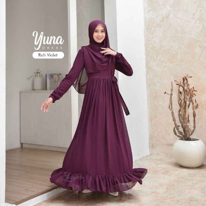 Yuna Dress (gamis aja)by Zayra Hijab/Beli Set CO jilbabnya
