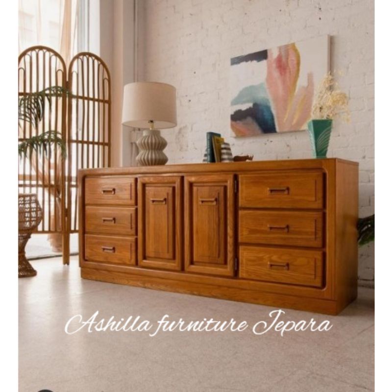 Bufet TV minimalis jati.meja tv.bufet pendek.bufet jati.bufet laci