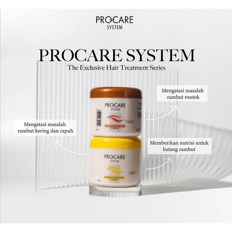 Procare System Masker Rambut Kering / Rusak  / Rontok / Ketombe  250Gr  By Rudy Hadisuwarno