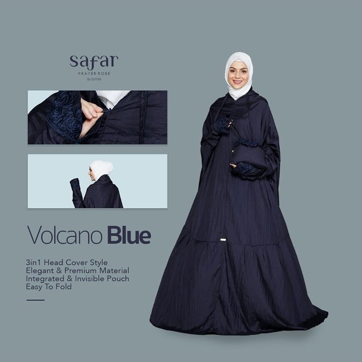 (Ready Stok) SAFAR PRAYER ROBE, MUKENA TRAVEL PREMIUM BY GUMUN