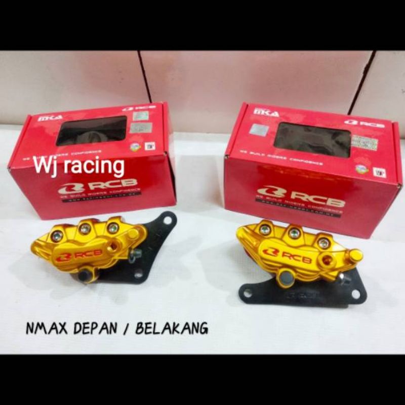 Kaliper RCB 2 Piston Tipe S-Series Depan dan Belakang Nmax Racing boy