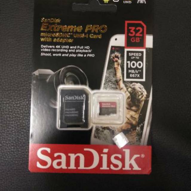 Sandisk Extreme Pro Micro SD 32GB 100Mb/