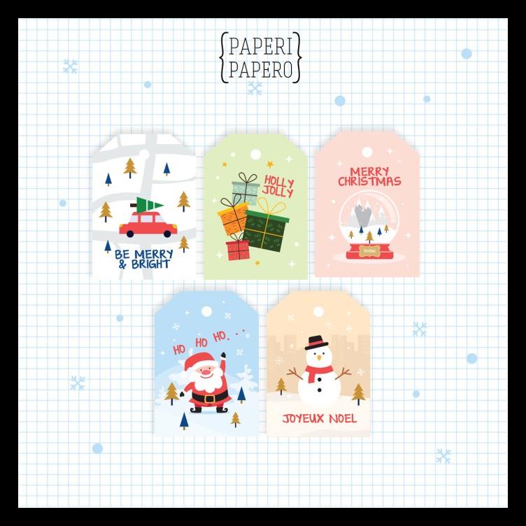 

CHRISTMAS TAG - LABEL AKSESORIS DEKORASI XMAS / NATAL FULL PRINT