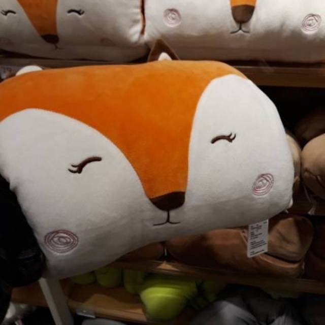 PINK SEAL Miniso , Fox Miniso (Big Doll & Long Pillow), Pinguin Long Pillow& Crocodile Doll