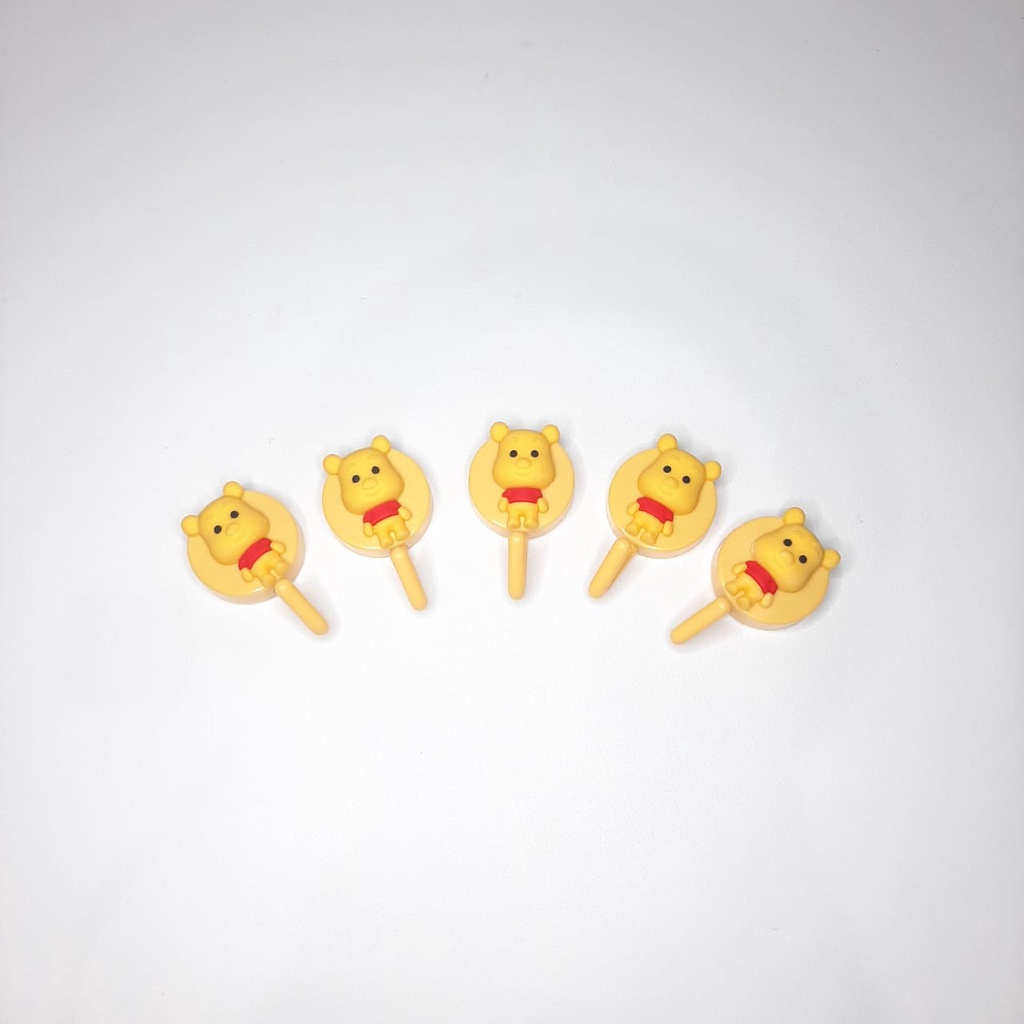 Gantungan Serbaguna Tempel Dinding Model Hook motif Karakter Lucu