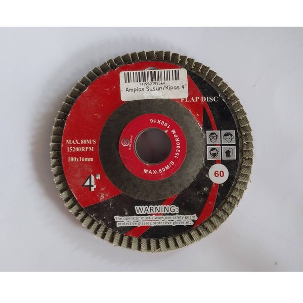 MATA GERINDA AMPLAS SUSUN 4"/AMPLAS SUSUN KIPAS 4"