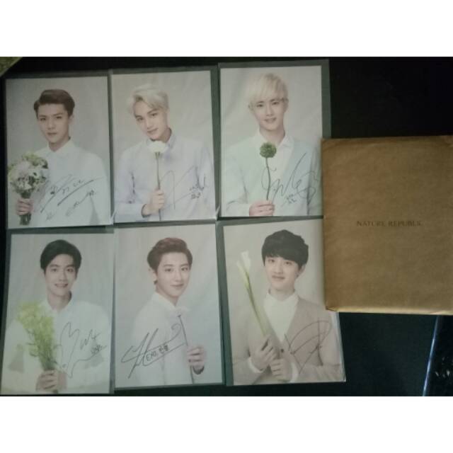 [READY] OFFICIAL EXO X NATURE REPUBLIC PHOTOCARD MURAH 