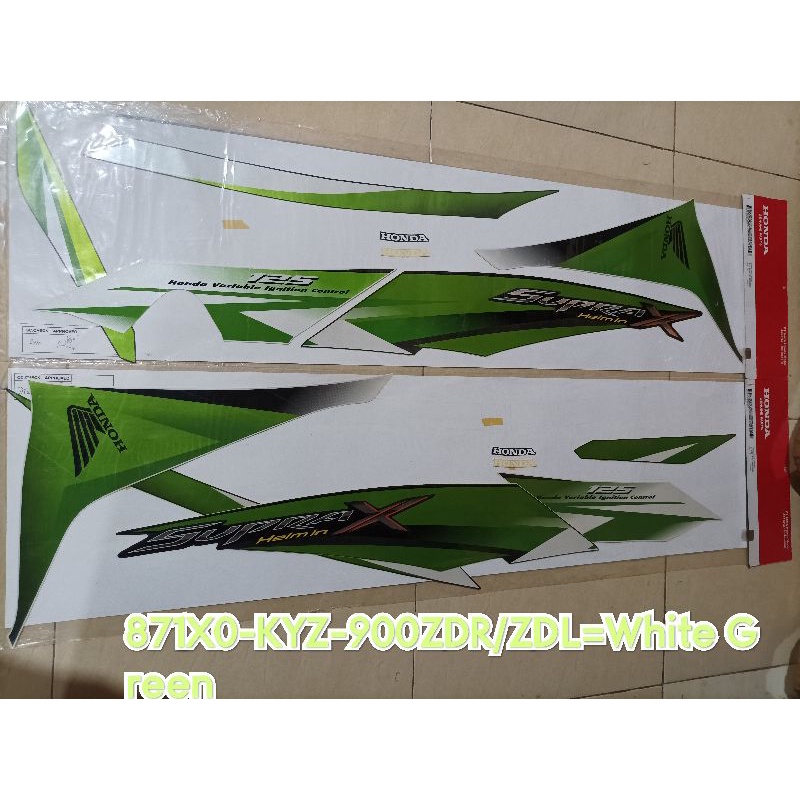 STRIPING SUPRAX/871X0-KYZ-900ZDR/ZDL/White GReen/FUll Set