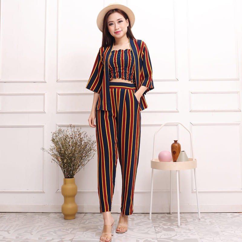 winsstore85 set jumpsuit 3in1 Fashion