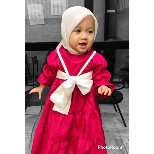 Gamis anak haruka dress + rompi anak