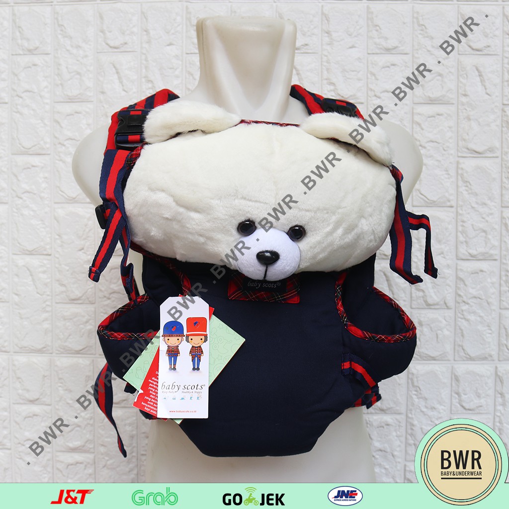 Gendongan Baby Scots BONEKA | Gendongan Kangguru Boneka Beruang | ISG 004