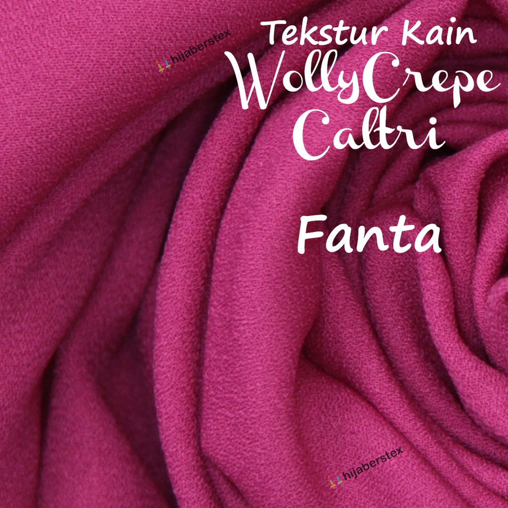 Hijaberstex 1 2 Meter Kain Wollycrepe Caltri Fanta Shopee Indonesia