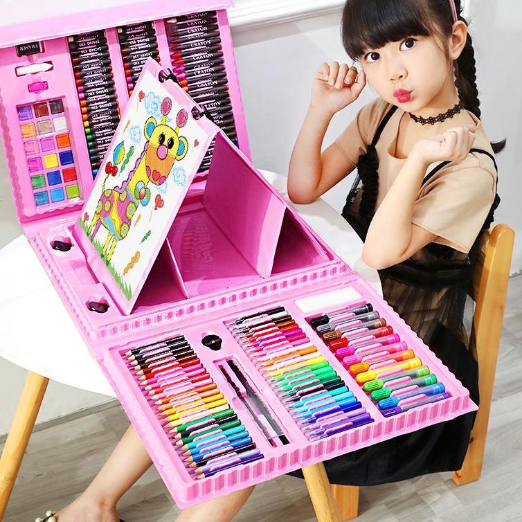 

Serbuuuu.. Alat Gambar Menggambar Set Lengkap Krayon Pensil Warna 208 pcs Oil Paste Pencil Kualitas Premium