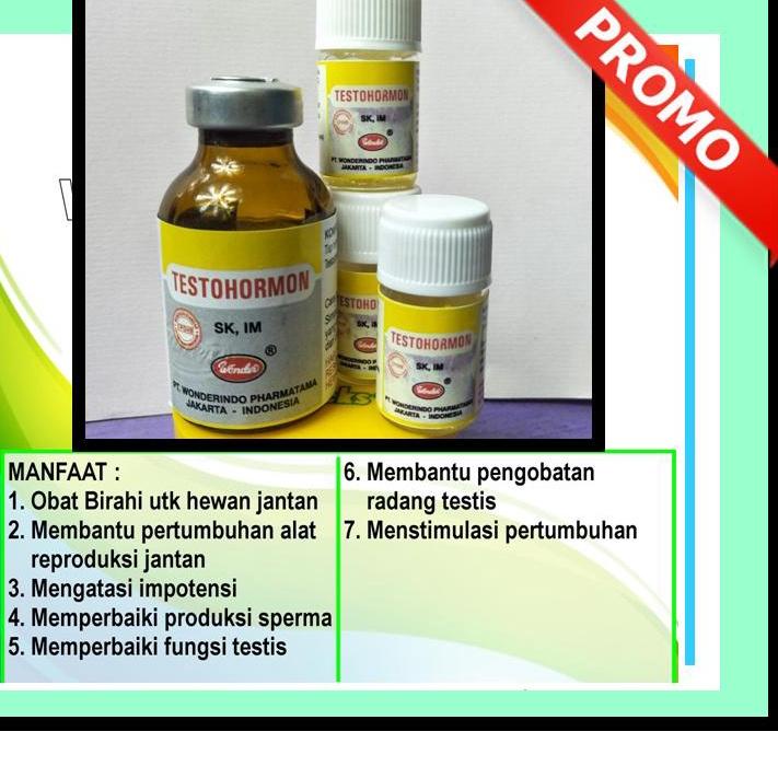 Terbaik TESTOHORMON JANTAN TESTOHORMON BURUNG KELINCI TESTOHORMON UNTUK HEWAN TESTOHORMON 20ML 5ML T